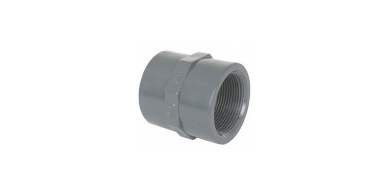 Mufa PCV -U 50mm 1 1/2” klejona wewnętrznie-gwint wewnętrzny