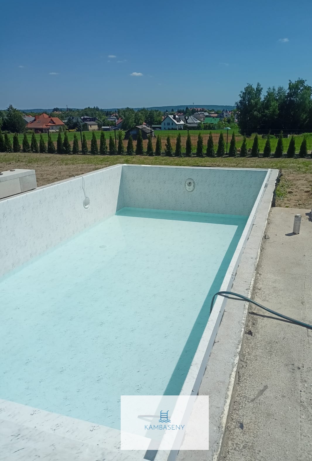 Niecka basenowa przed wykonaniem końcowego wykończenia
