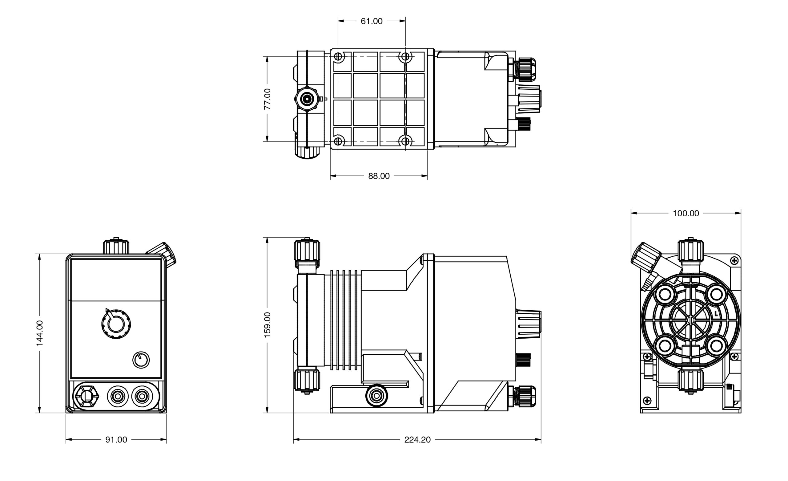 Pompa dozująca EMEC KCL PLUS 0501 1 l/h 5 bar
