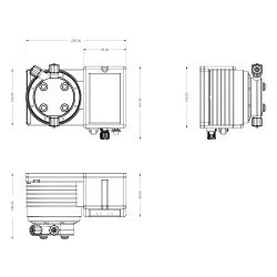 Pompa dozująca EMEC TCL 0330 30 l/h 3 bar